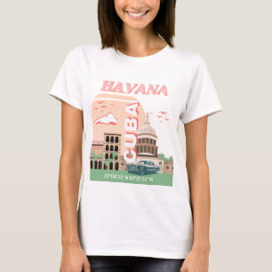 Camiseta Arte retro vintage de La Habana Cuba