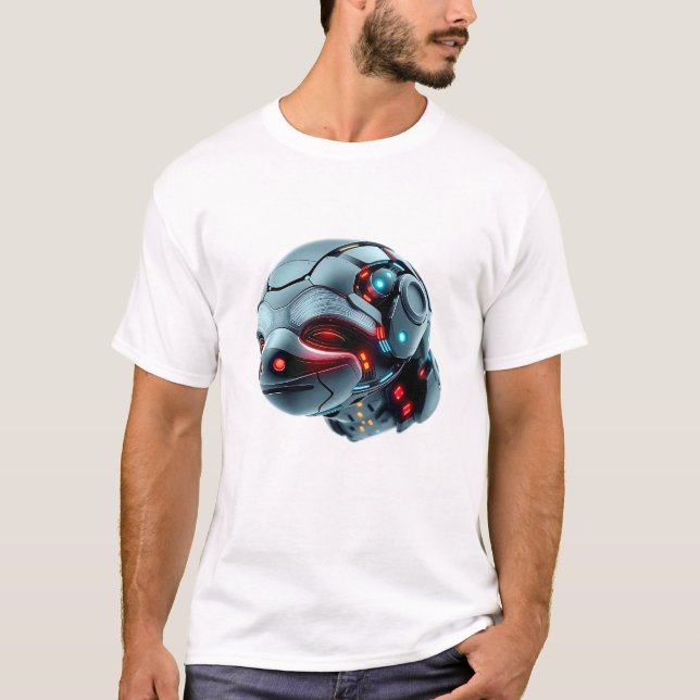Camiseta Arte Robótico Sloth Face (Anverso)