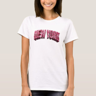 Camiseta Arte Rosa Nueva York Arte usable