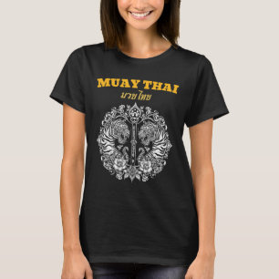 Camiseta Arte Sak Yant Muay Thai Tatuaje Kickboxin Doble Ti