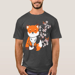 Camiseta Arte Sakura Retro De Flor De Cerezo Japonés