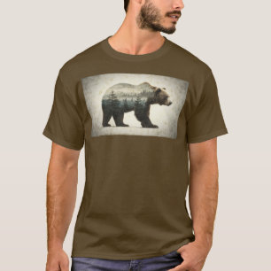 Camiseta Arte salvaje Grizzly Bear