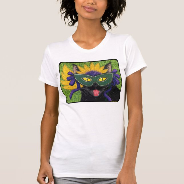 Camiseta Arte salvaje Shi de la máscara de New Orleans del (Anverso)