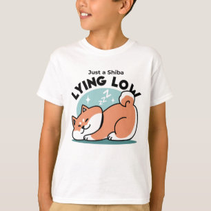 Camiseta Arte Shiba Inu relajado: Solo un Shiba bajo tierra