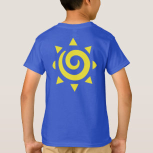 Camiseta Arte solar espiral radiante