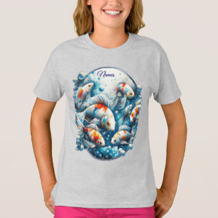 Camiseta Arte subacuático de peces y corales en pinturas ac