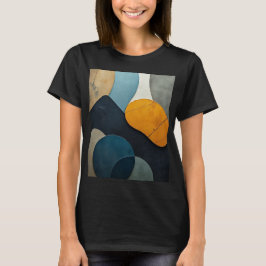 Camiseta Arte Texturizado con Formas Geométricas Abstractas
