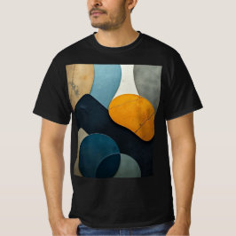 Camiseta Arte Texturizado de Formas Geométricas Abstractas 