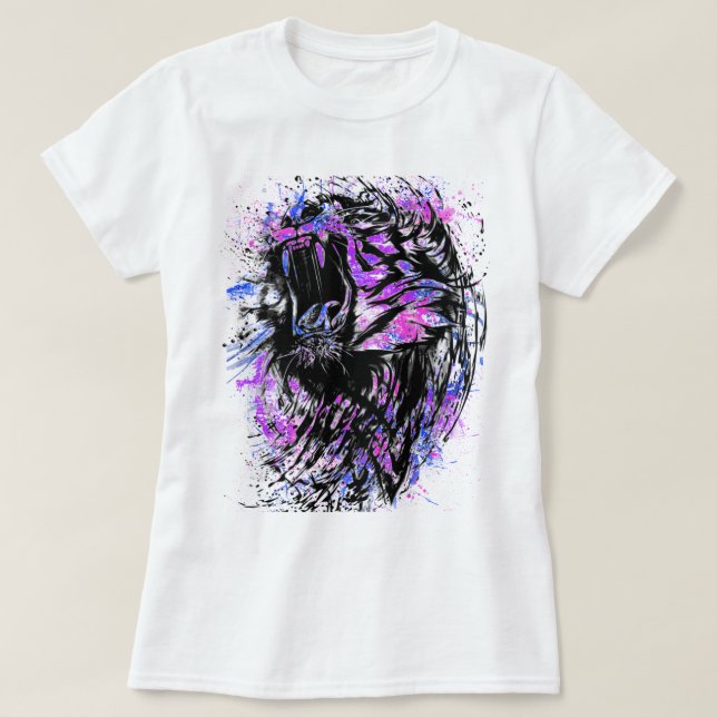 Camiseta Arte tigre (Diseño del anverso)