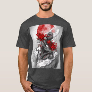 Camiseta arte tradicional japonés Sakura BLossom Dragon
