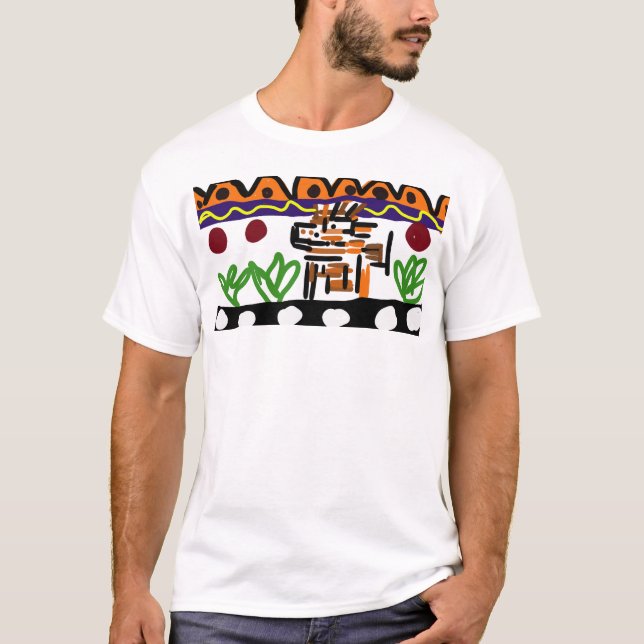 Camiseta Arte trasero de león (Anverso)