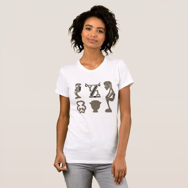 Camiseta Arte tribal abstracto africano (Anverso completo)