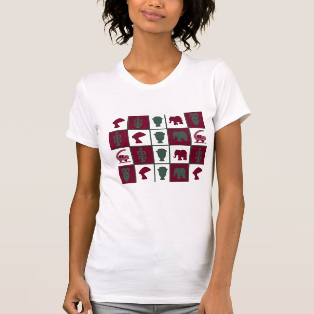 Camiseta Arte tribal abstracto africano (Anverso)
