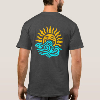 Camiseta Arte tribal del sol y olas del océano