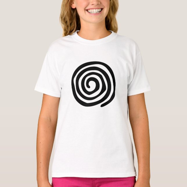 Camiseta Arte tribal mexicano primitivo espiral azteca (Anverso)