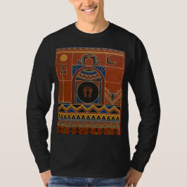 Camiseta Arte Tribal Warli Templo Ujjain Mahakal - Étnico E