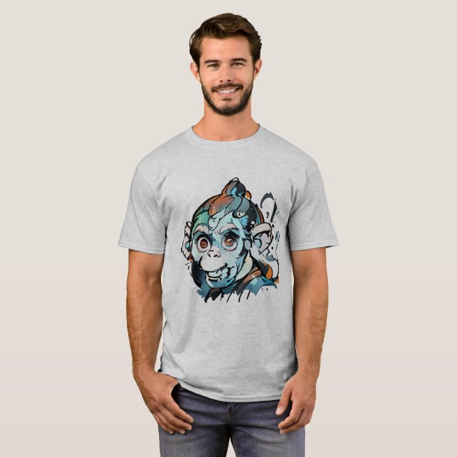 Camiseta Arte único algodón suave TShirt para hombres y muj (Anverso completo)