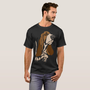 Camiseta Arte único divertido del perro de Basset Hound
