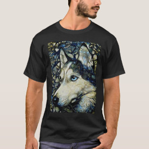 Camiseta Arte único Husky