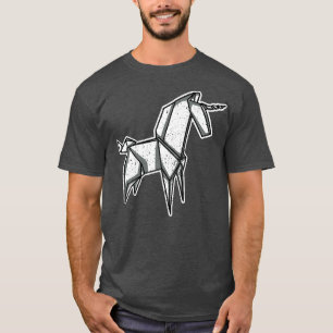 Camiseta Arte Unicornio Origami Paper Lover P