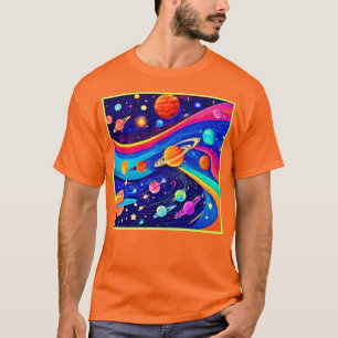 Camiseta Arte Universo vibrante