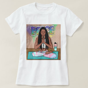 Camiseta Arte urbano   Bonito Mujer haciendo meditación