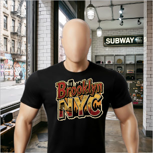 Camiseta Arte urbano con grafiti de Brooklyn NYC en un puen