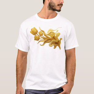 Camiseta Arte Usable FLOR ABSTRACTA Cautivadora
