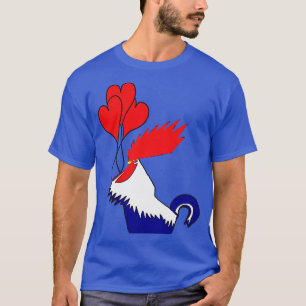 Camiseta Arte Vector De Los Rótulos De Cockerel En Tonos Ne