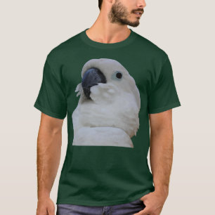 Camiseta Arte vectorial de la cara de Cockatoo de ojos azul