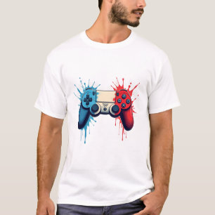 Camiseta Arte vectorial de salpicadura de pintura de contro