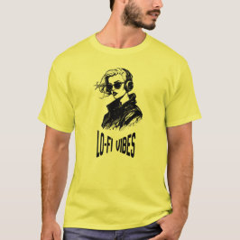 Camiseta Arte vectorial de vibraciones Lo-Fi