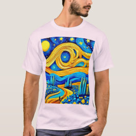 Camiseta Arte vibrante de estrellas