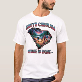 Camiseta Arte Vintage al Aire Libre de Carolina del Sur