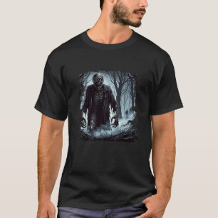 Camiseta Arte vintage Bosque Zombie Halloween Gótico Spooki
