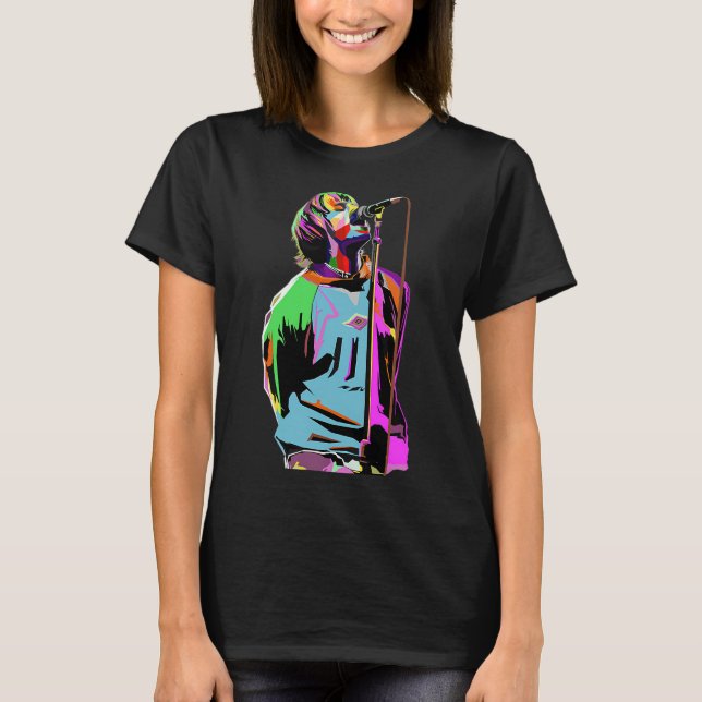 Camiseta Arte vintage de liam gallagher (Anverso)