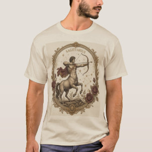 Camiseta Arte Vintage del Centauro del Zodíaco Sagitario