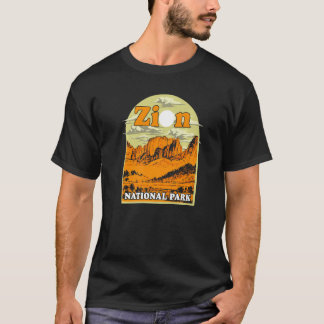 Camiseta Arte vintage del Parque Nacional Zion Recuerdo art