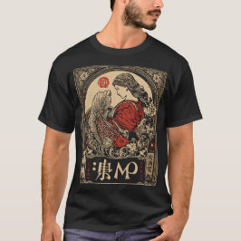 Camiseta Arte Virgo Zodiac Japonés | Maiden de estilo orien