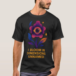 Camiseta Arte visionario de la flor del ojo cósmico