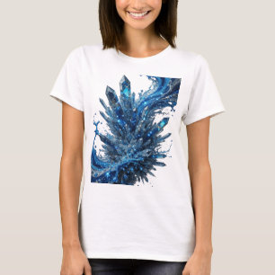 Camiseta Arte wearable ELEMENTO AGUA Plateado Clásico