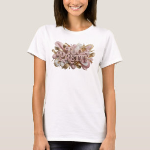 Camiseta Arte wearable Rojo Impactante DEMASIADO BONITO