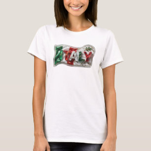 Camiseta Arte wearable rosa fresco ITALIA