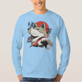 Camiseta Arte Wolf Japonés