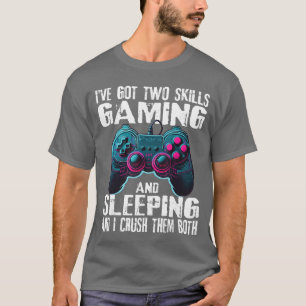 Camiseta Arte y Dormir Dichos Divertidos de Jugadores Chico