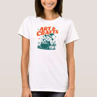 Camiseta Arte y Manualidades Bruja Poción Gráfica de Hallow