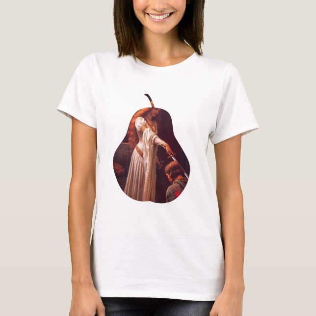 Camiseta ArTee - La galardón de Edmund Leighton - Las mujer (Anverso)