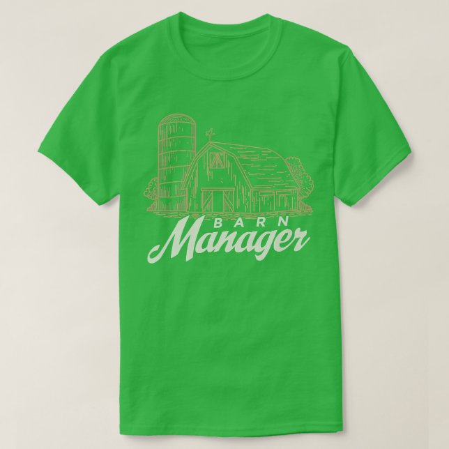 Camiseta Artefacción De Gestores De Barn Para Un Agricultor (Diseño del anverso)