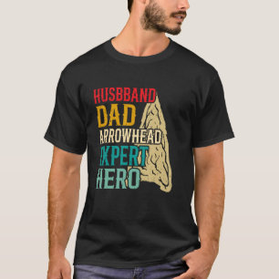 Camiseta artefacto de punta de flecha marido papá cazador d