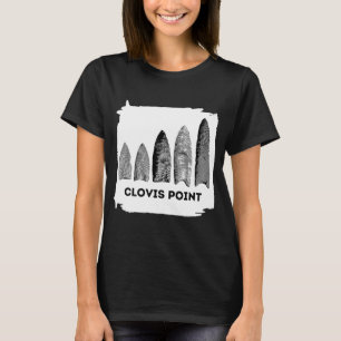 Camiseta Artefacto nativo americano de Clovis Point Arrowhe